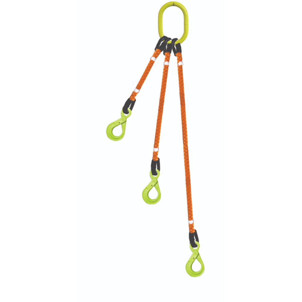 Lift It 3-Leg Lifting Rope Sling with Lock Hooks from GME Supply